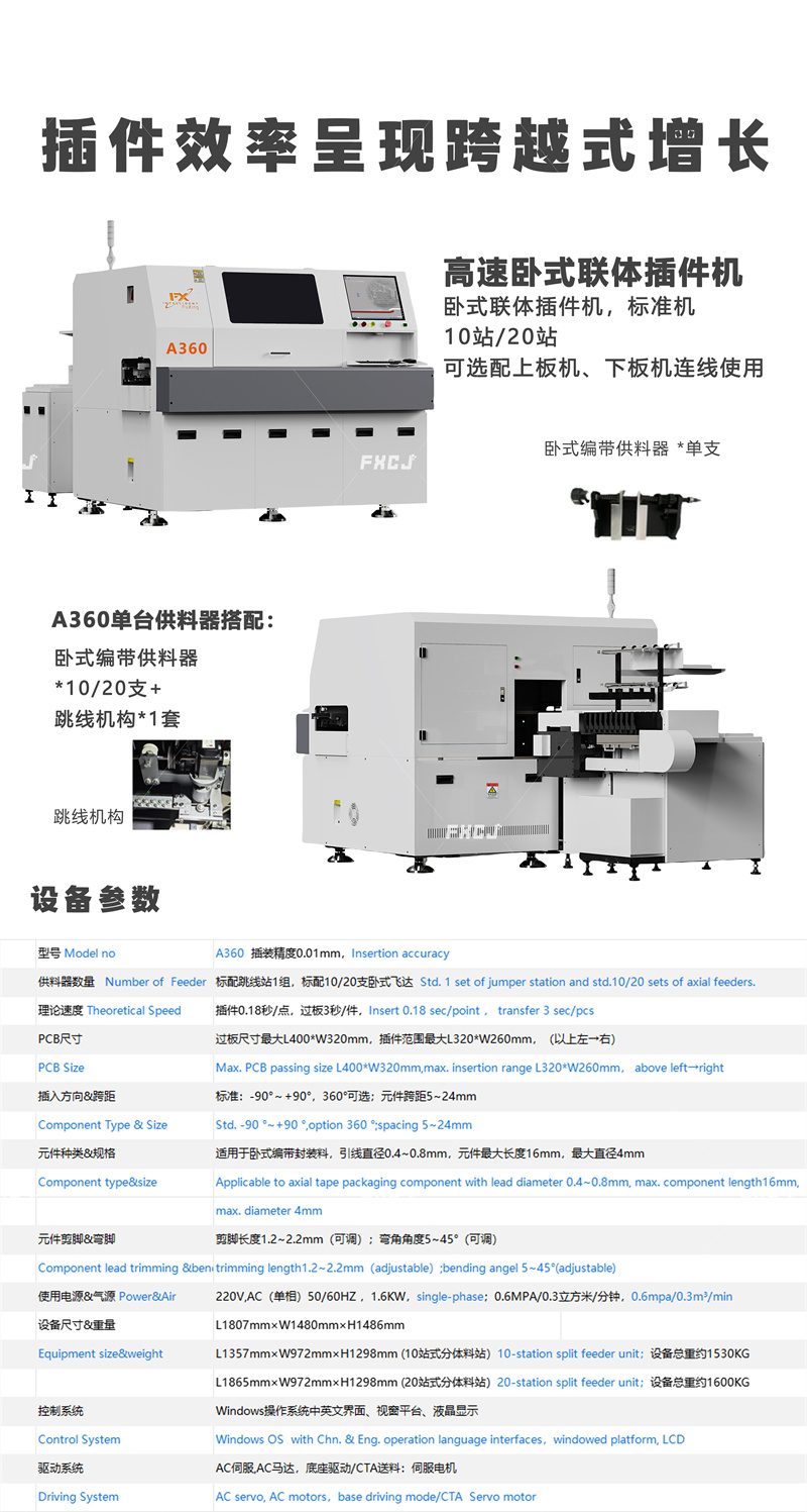 全自动卧式联体插件机A360(图3)